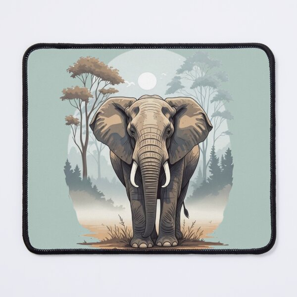 Item preview, Majestic Elephant in the Savannah – Wildlife Illustration designed and sold by soletstudio.