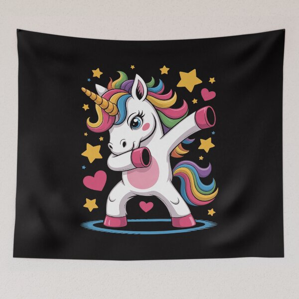 Item preview, Dabbing Unicorn Girls Kids Women Rainbow Unicorns designed and sold by gerardostokes.