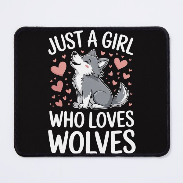 Item preview, Cute Wolf for Girls Just A Girl Who Loves Wolves designed and sold by gerardostokes.