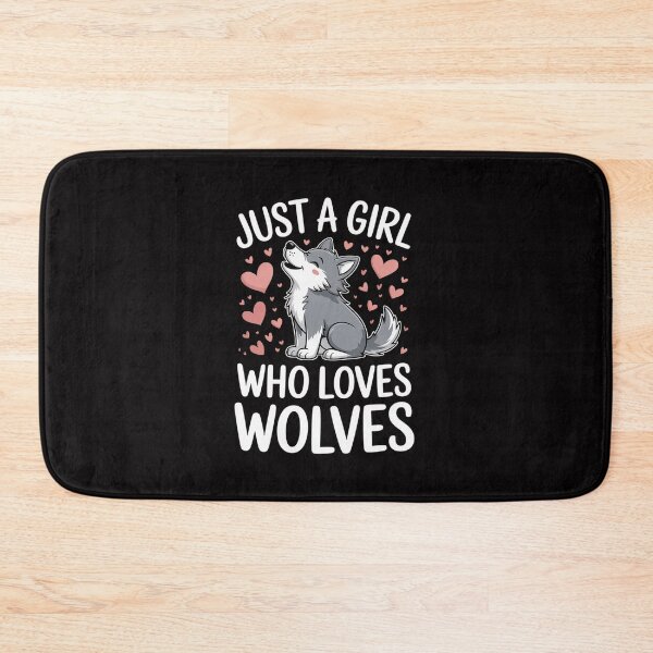 Item preview, Cute Wolf for Girls Just A Girl Who Loves Wolves designed and sold by gerardostokes.
