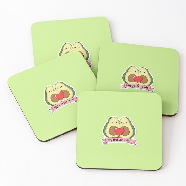 Item preview, Cute Avocado Couple Sticker - My Better Half Food Pun designed and sold by Akira Design Store.