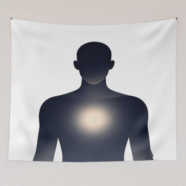 Item preview, Inner Radiance – Silhouette with Chest Light Glow designed and sold by Cristhian Almanza.