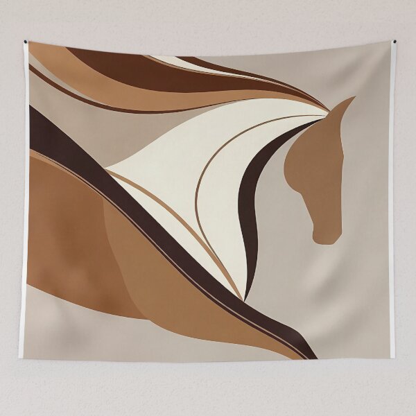 Item preview, Stylized Horse Abstract Artwork (image size 7840x11680) designed and sold by Digital-Davinci.