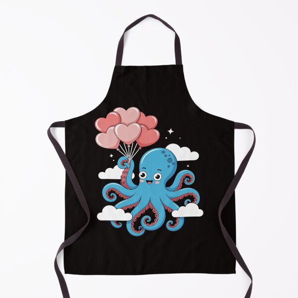 Item preview, Cute Octopuses Balloon Hearts - Valentines Sea Animal Lover designed and sold by cherylbartlett.