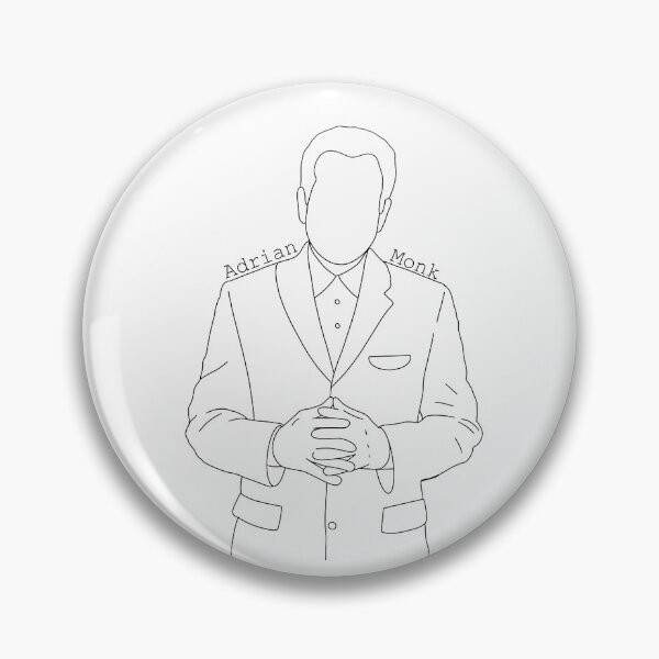 Item preview, Adrian Monk minimalist art designed and sold by My Favorite Store.
