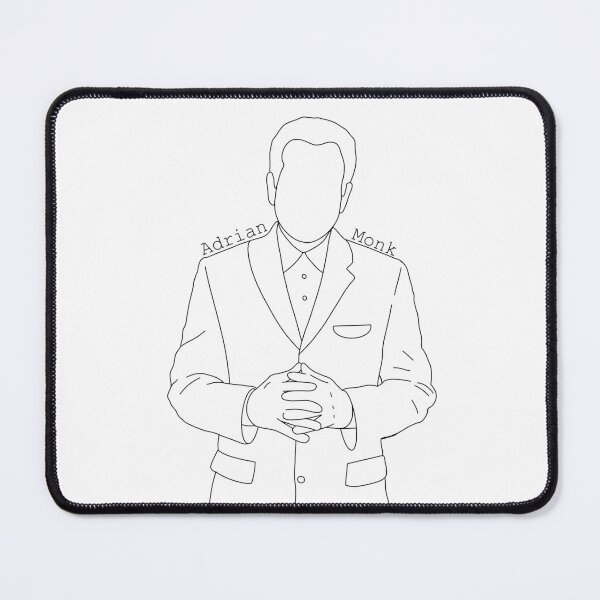 Item preview, Adrian Monk minimalist art designed and sold by My Favorite Store.