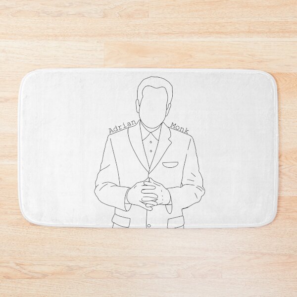 Item preview, Adrian Monk minimalist art designed and sold by My Favorite Store.