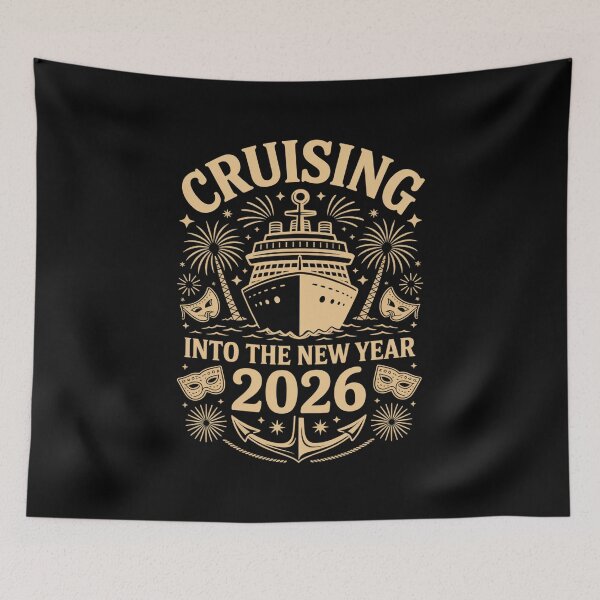 Item preview, Cruising Into the New Year 2026, happy Cruise Hello 2026 designed and sold by joedavila.