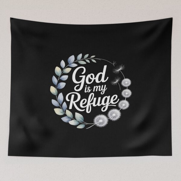Item preview, God Is My Refuge Strengh Faith Christian Dandelion Seeds designed and sold by Libbysharts.