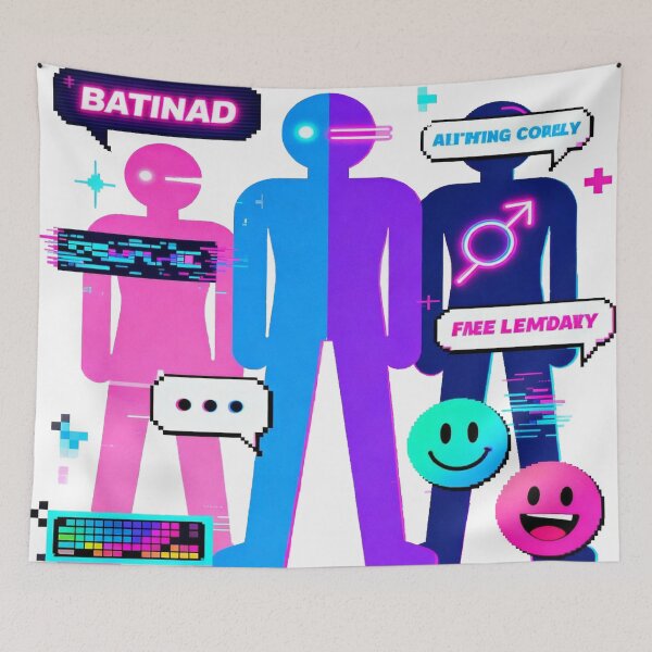 Item preview, "Glitch Identity: Retro-Future Cyber Pride" designed and sold by rainbowgremlin.