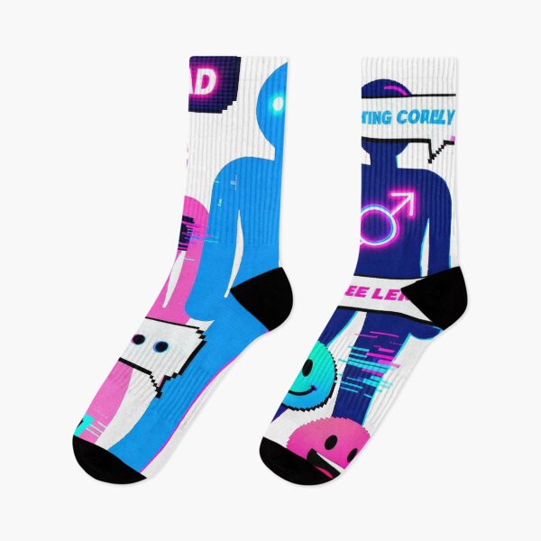 Item preview, "Glitch Identity: Retro-Future Cyber Pride" designed and sold by rainbowgremlin.