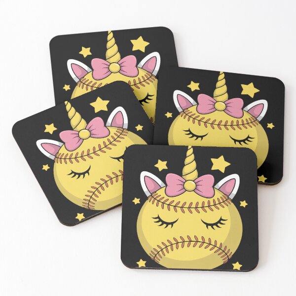 Item preview, Coquette Unicorn Softball Bow Girls Women designed and sold by joedavila.