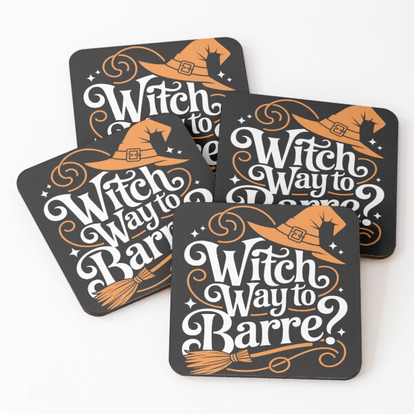 Item preview, Funny Barre Halloween Witch Way to Barre designed and sold by BlueCreator-inc.