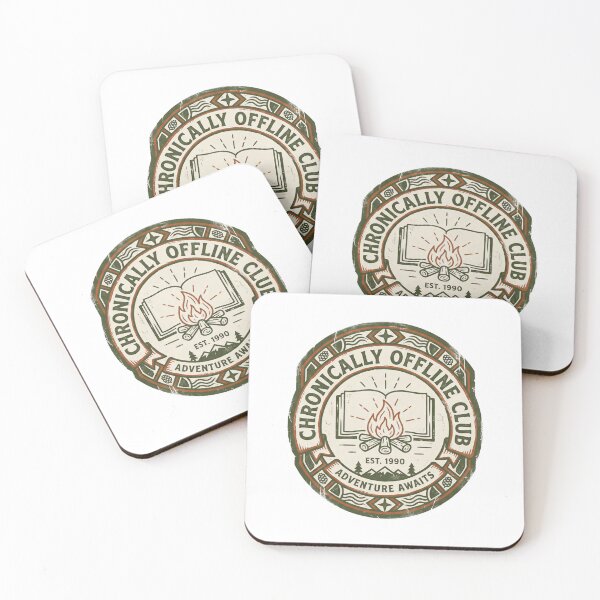 Item preview, Chronically Offline Club Vintage Analogue Badge designed and sold by HoganMerch.