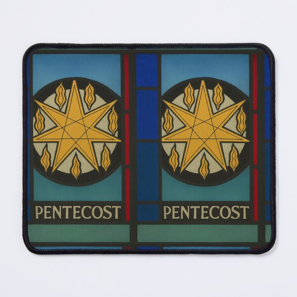 Item preview, Pentecost Flame Star – Stained Glass Spirit designed and sold by LuxuryApparels.