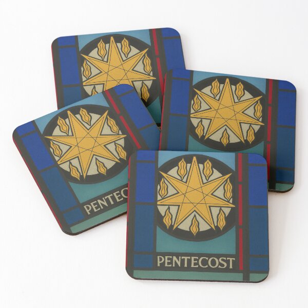 Item preview, Pentecost Flame Star – Stained Glass Spirit designed and sold by LuxuryApparels.