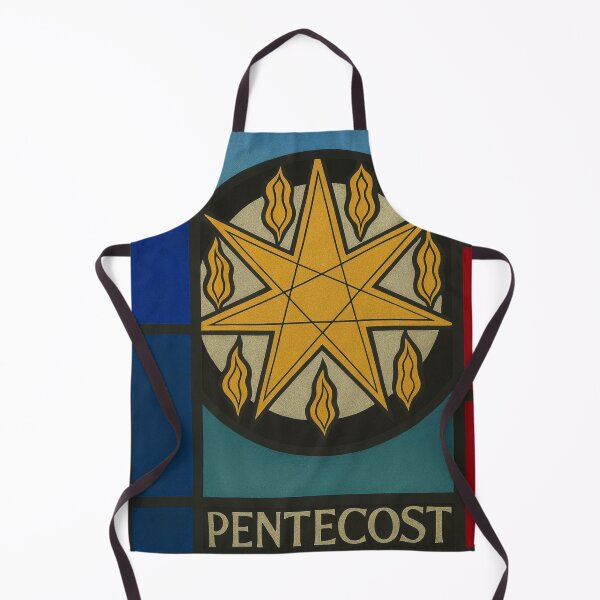 Item preview, Pentecost Flame Star – Stained Glass Spirit designed and sold by LuxuryApparels.