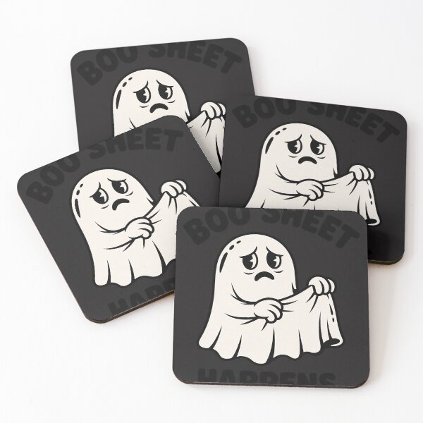 Item preview, Funny Boo Sheet Happens Ghost designed and sold by BlueCreator-inc.