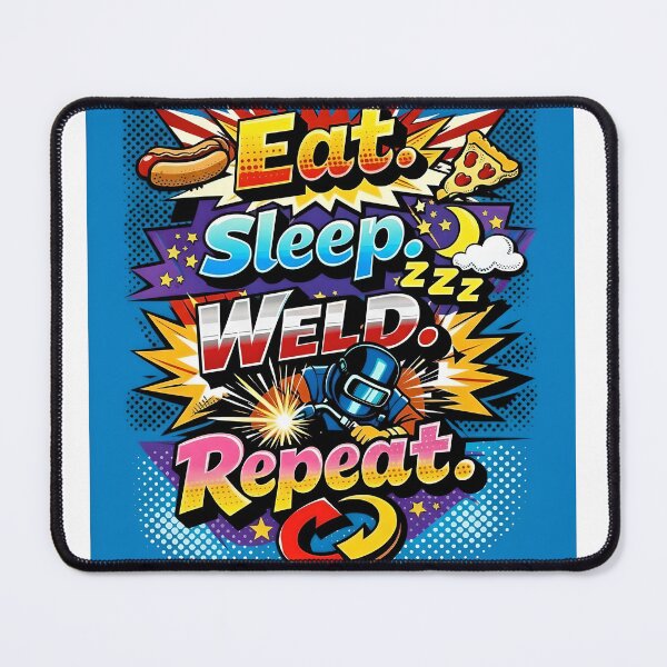 Item preview, Eat. Sleep. Weld. Repeat - Welder's Life designed and sold by Phingart.