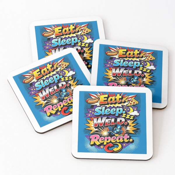 Item preview, Eat. Sleep. Weld. Repeat - Welder's Life designed and sold by Phingart.