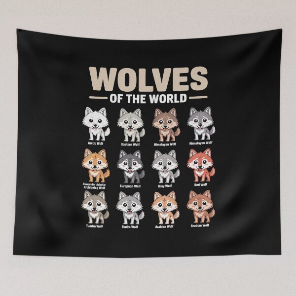 Item preview, Chibi Wolf Wolves Animals of The World Wolf Lover designed and sold by joedavila.