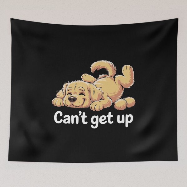 Item preview, Golden Retriever Golden Dog Can't Get Up Cute Motivational Switch Failure Watercolor Funny Dog Lover designed and sold by Libbysharts.