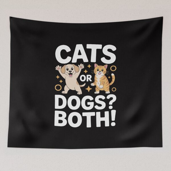 Item preview, Cats Or Dogs Both Cat Lover Dog designed and sold by jewellmeyers.