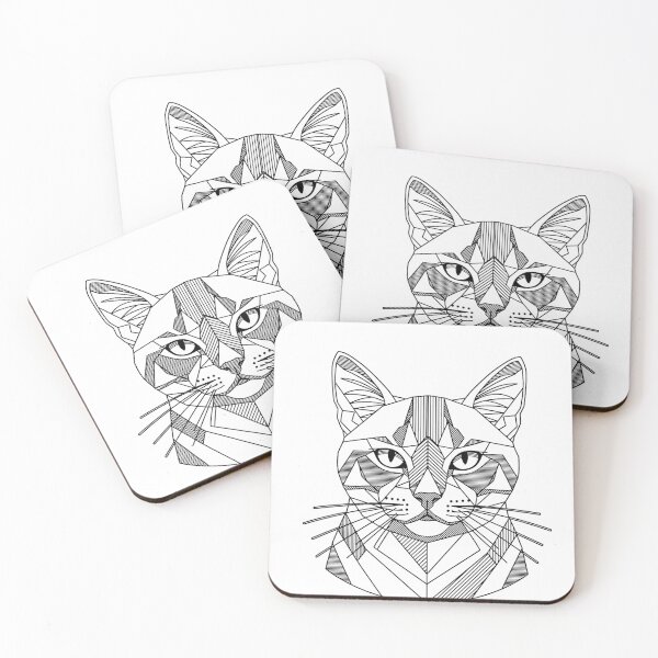 Item preview, Geometric Cat designed and sold by Stormz-Art.