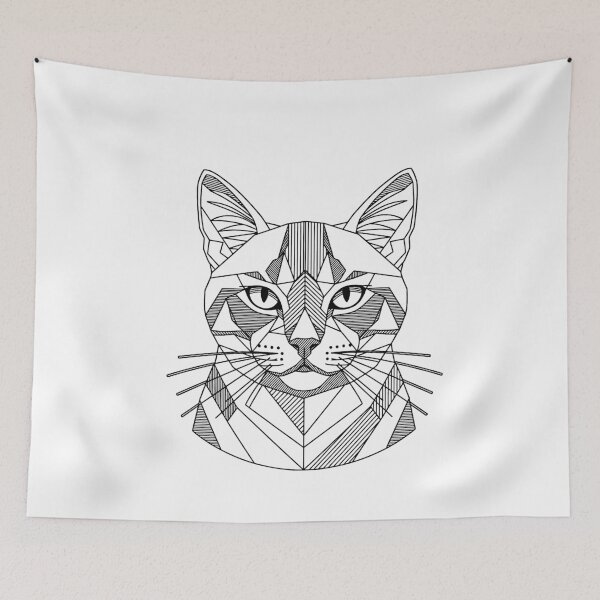 Item preview, Geometric Cat designed and sold by Stormz-Art.