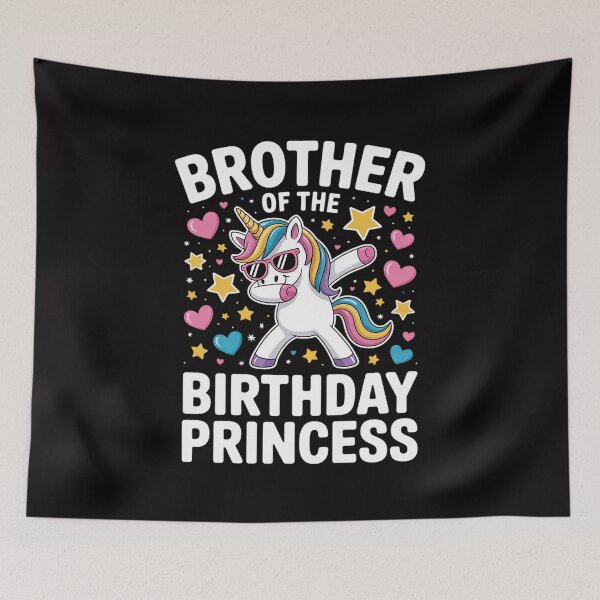 Item preview, Brother of The Birthday Princess Girl Dabbing Unicorn designed and sold by jewellmeyers.