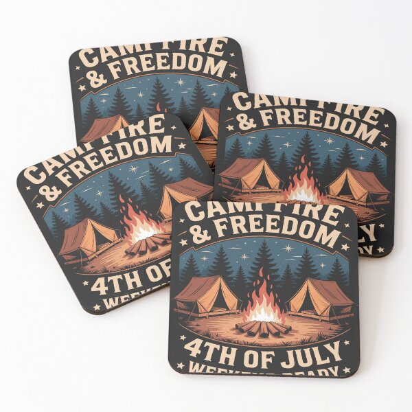 Item preview, Funny Campfire 4th of July USA Independence Day & Camping designed and sold by BlueCreator-inc.
