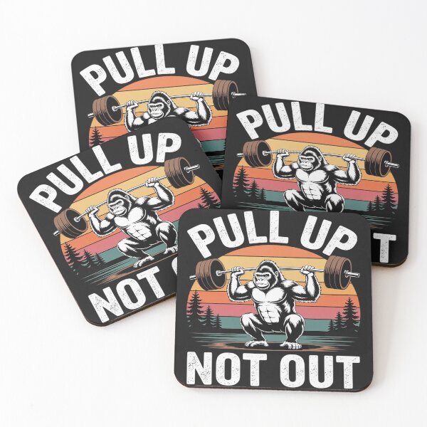 Item preview, Funny Bigfoot Pull Up Not Out Fitness Men Gym designed and sold by BlueCreator-inc.