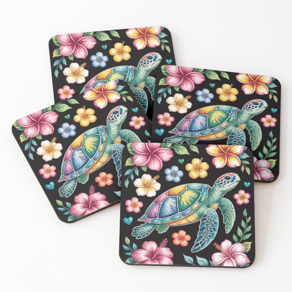 Item preview, Boho Floral Turtle Save The Sea Turtle Ocean Animals designed and sold by jewellmeyers.