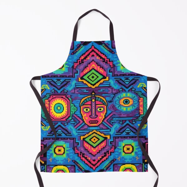 Item preview, Pixel Art Ancient Deity Totem Pattern designed and sold by Brendan Arthur Ring.