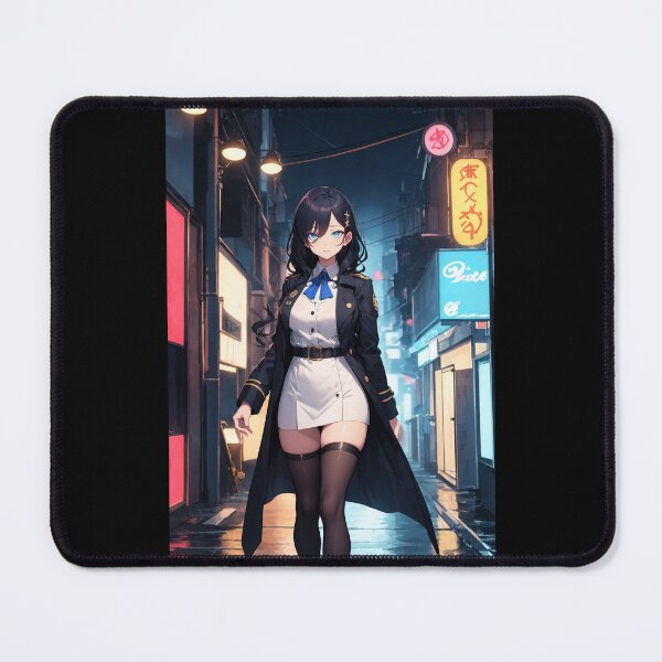 Item preview, Urban Noir Anime Girl Dark Streetwear Aesthetic Illustration designed and sold by iloveanimechibi.