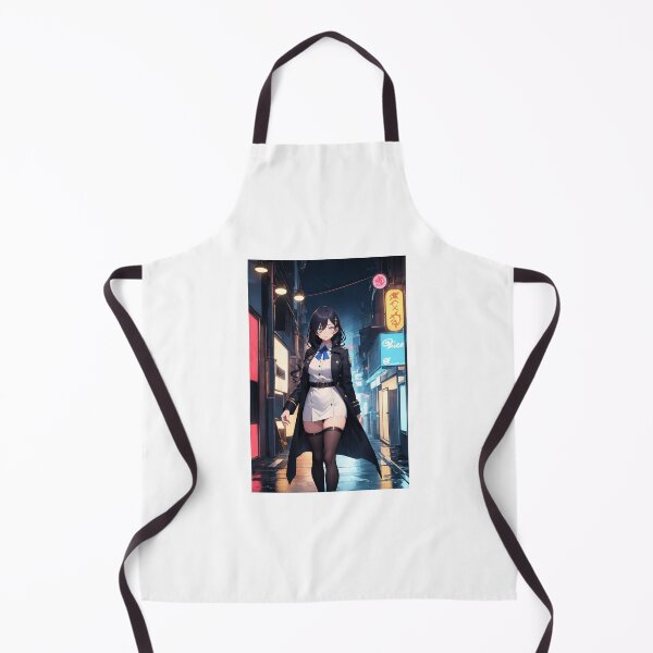 Item preview, Urban Noir Anime Girl Dark Streetwear Aesthetic Illustration designed and sold by iloveanimechibi.