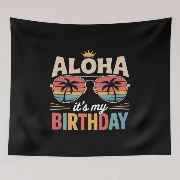 Item preview, Aloha It's My Birthday Tropical Luau Costume Party Hawaii designed and sold by KonopikaaArt.