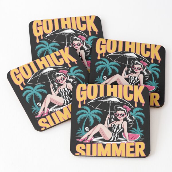 Item preview, Gothic Summer Beach Vibes Spooky Vacation Summerween designed and sold by Libbysharts.