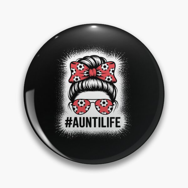 Item preview, Aunt Life Soccer Messy Bun Bleached Auties Girl Mother's Day designed and sold by KonopikaaArt.