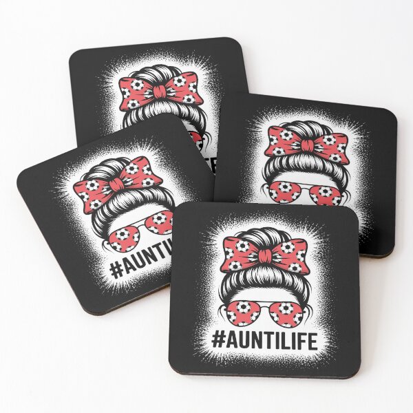 Item preview, Aunt Life Soccer Messy Bun Bleached Auties Girl Mother's Day designed and sold by KonopikaaArt.