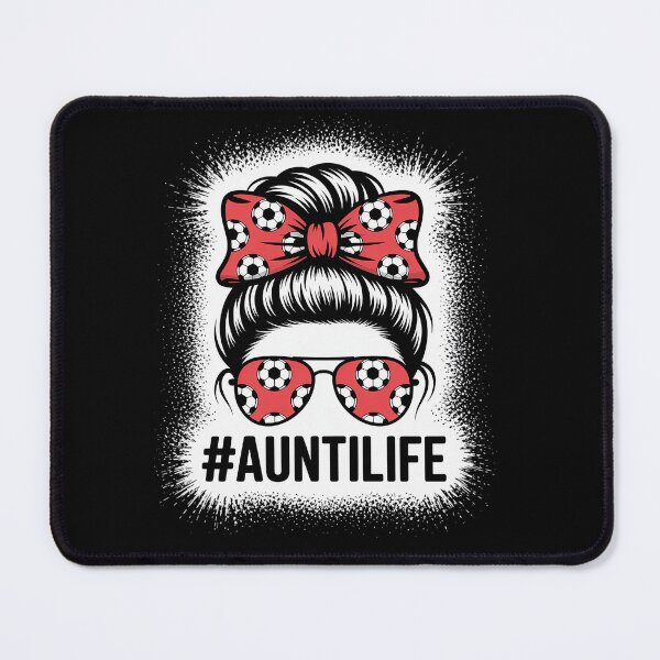 Item preview, Aunt Life Soccer Messy Bun Bleached Auties Girl Mother's Day designed and sold by KonopikaaArt.