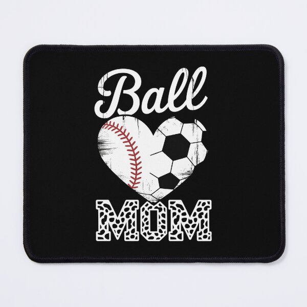 Item preview, Ball Mom Heart Soccer Baseball Mom designed and sold by traceydowns.