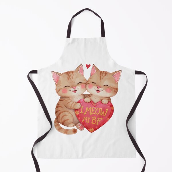 Item preview, Cute Valentine Cat Couple Gift Romantic Cats Art designed and sold by PluffyPanda.
