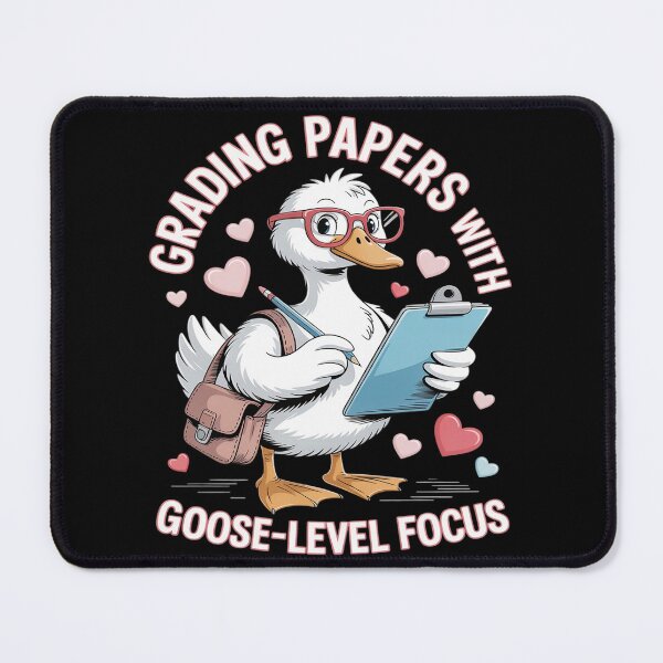 Item preview, Grading Papers With Goose Level Focus Funny Back To School designed and sold by Libbysharts.