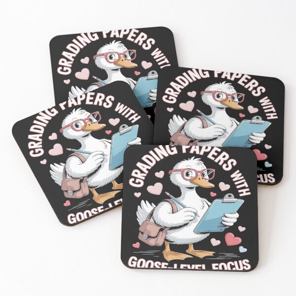 Item preview, Grading Papers With Goose Level Focus Funny Back To School designed and sold by Libbysharts.