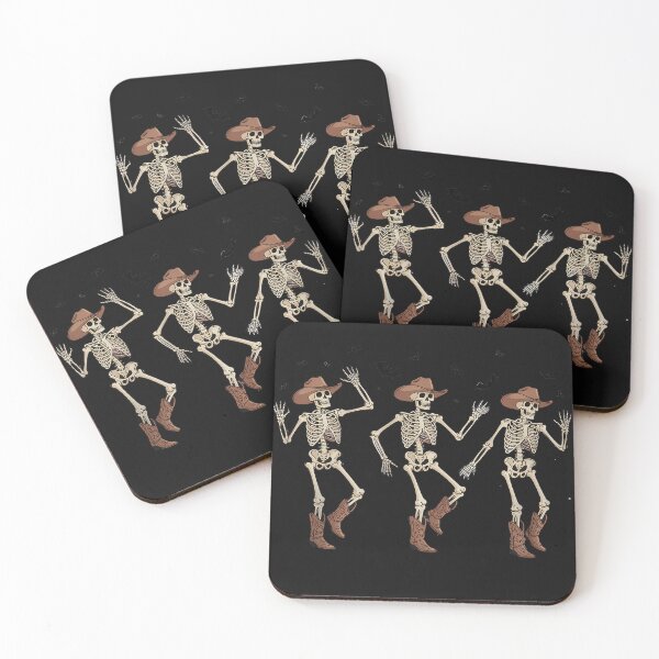 Item preview, funny Dancing Skeleton Cowboy Western Halloween spooky designed and sold by Dolostope.