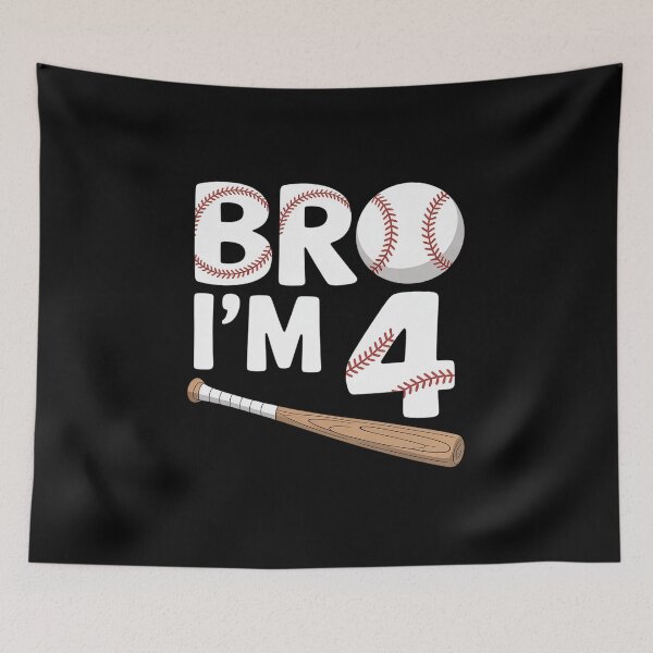 Item preview, Baseball 4th Birthday Boy Bro I’m 4 Year Old Four Party designed and sold by KonopikaaArt.