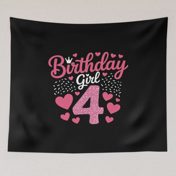Item preview, 4th Birthday Girl Crown 4 Years Old Bday designed and sold by KristieRamsey.