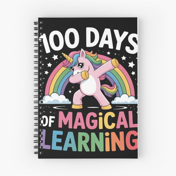 Item preview, 100 Days of Magical Learning Flossing Unicorn School designed and sold by traceydowns.