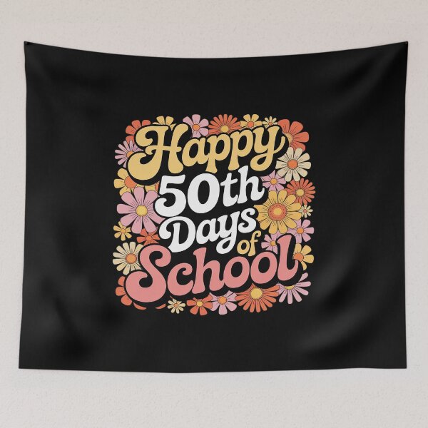 Item preview, Days Of School 50Th Day Of School Groovy Retro designed and sold by KonopikaaArt.